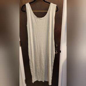Masai XXL Gray White Bodycon Tank Maxi Dress